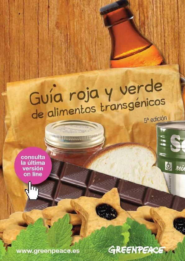 guia roja y verde de alimentos transgenicos