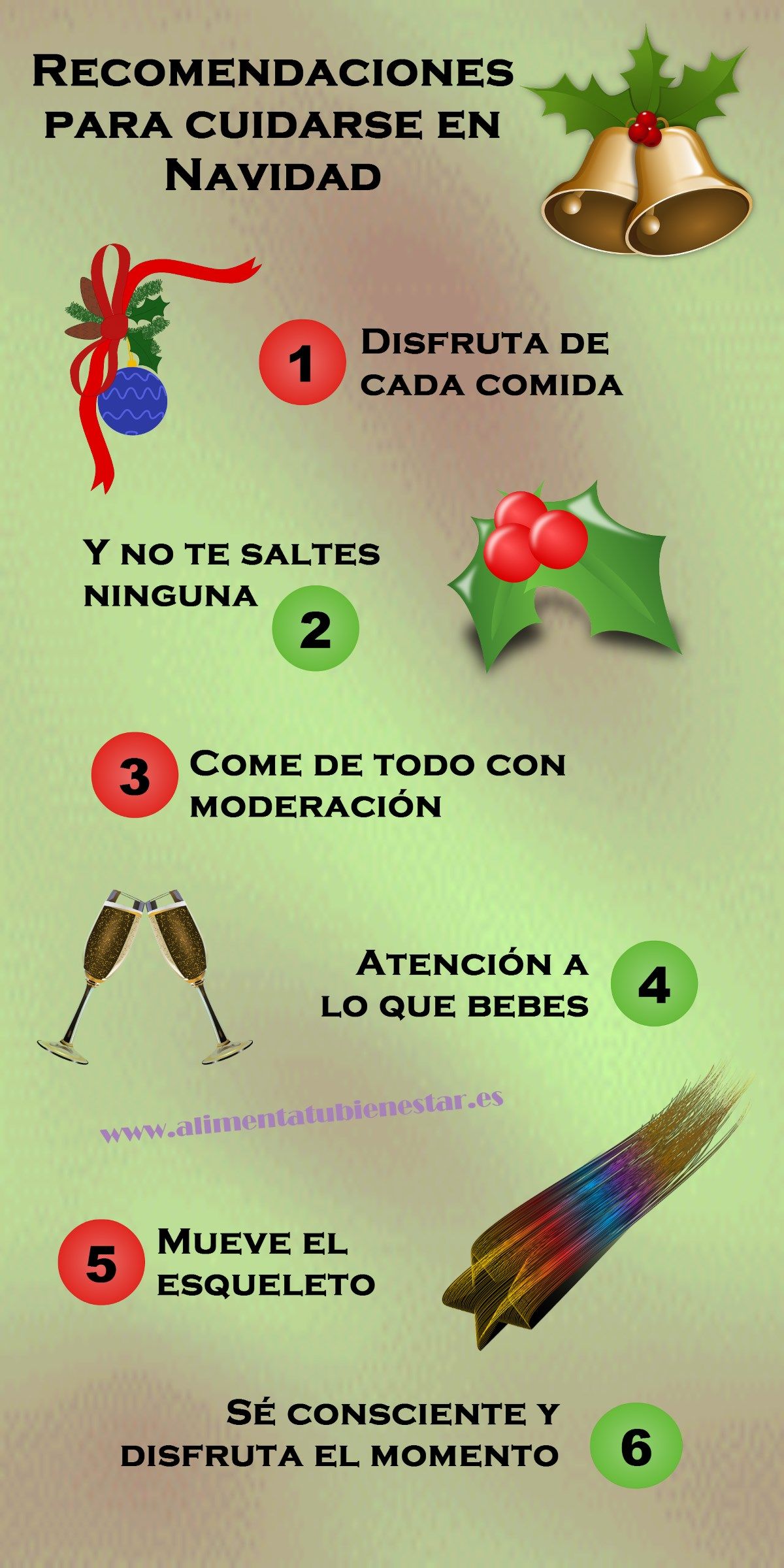 Pautas para cuidarse en Navidad