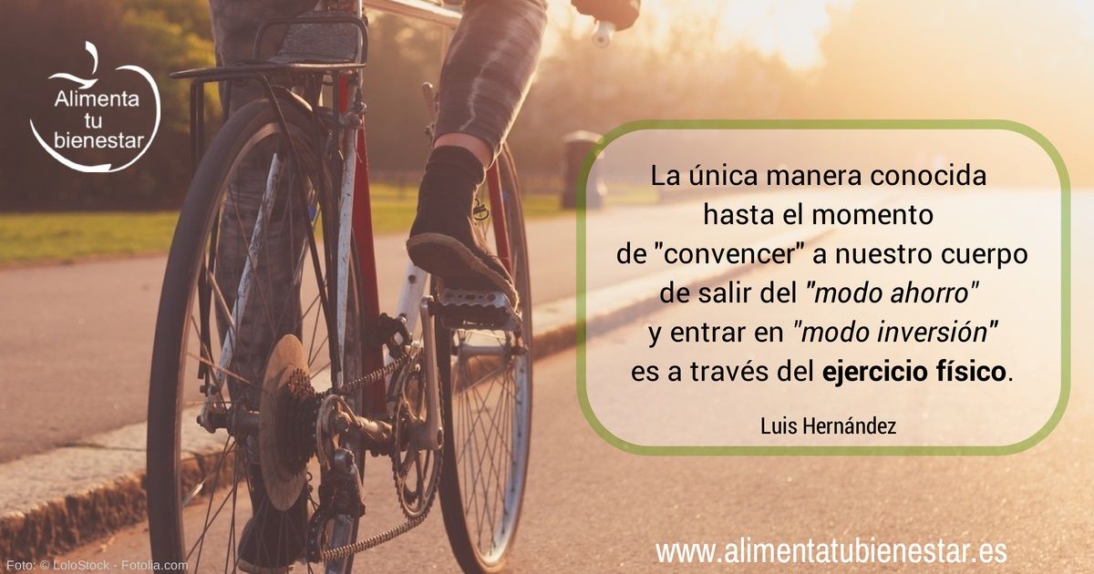 el ejercicio físico nos mantiene con vida