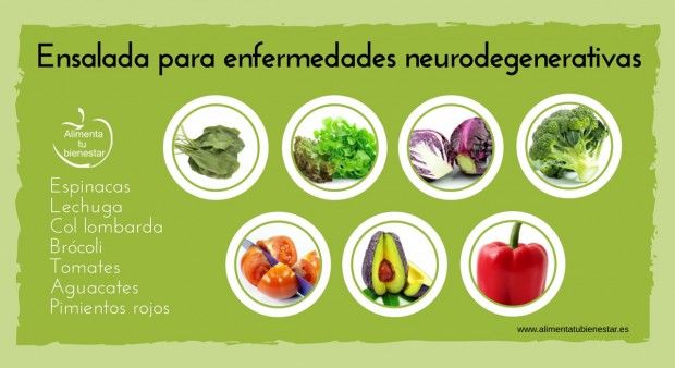 Ensalada para enfermedades neurodegenerativas