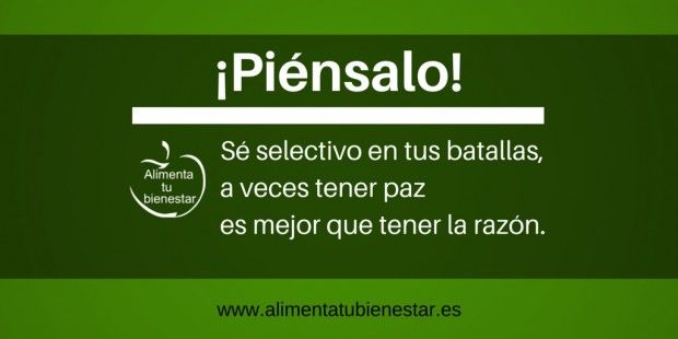 Para mejorar tu bienestar, sé selectivo en tu batallas