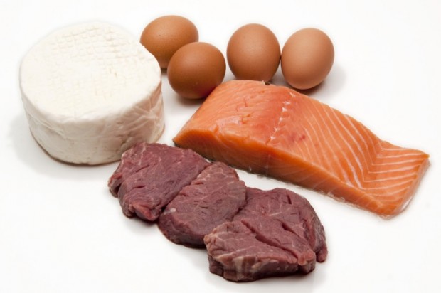 Proteínas animales: carne, pescado, huevos y lácteos