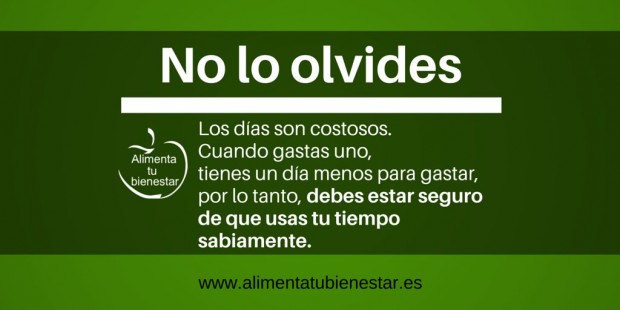 Aprende a usar tu tiempo sabiamente