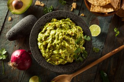 aperitivos saludables - guacamole casero